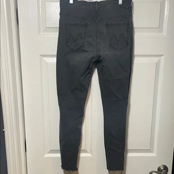 MOTHER Charcoal Denim with Copper Accents